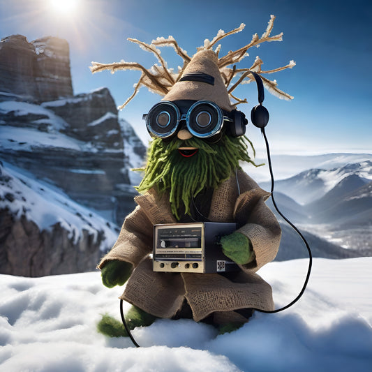 Radio Snow Gnome 4 Sticker